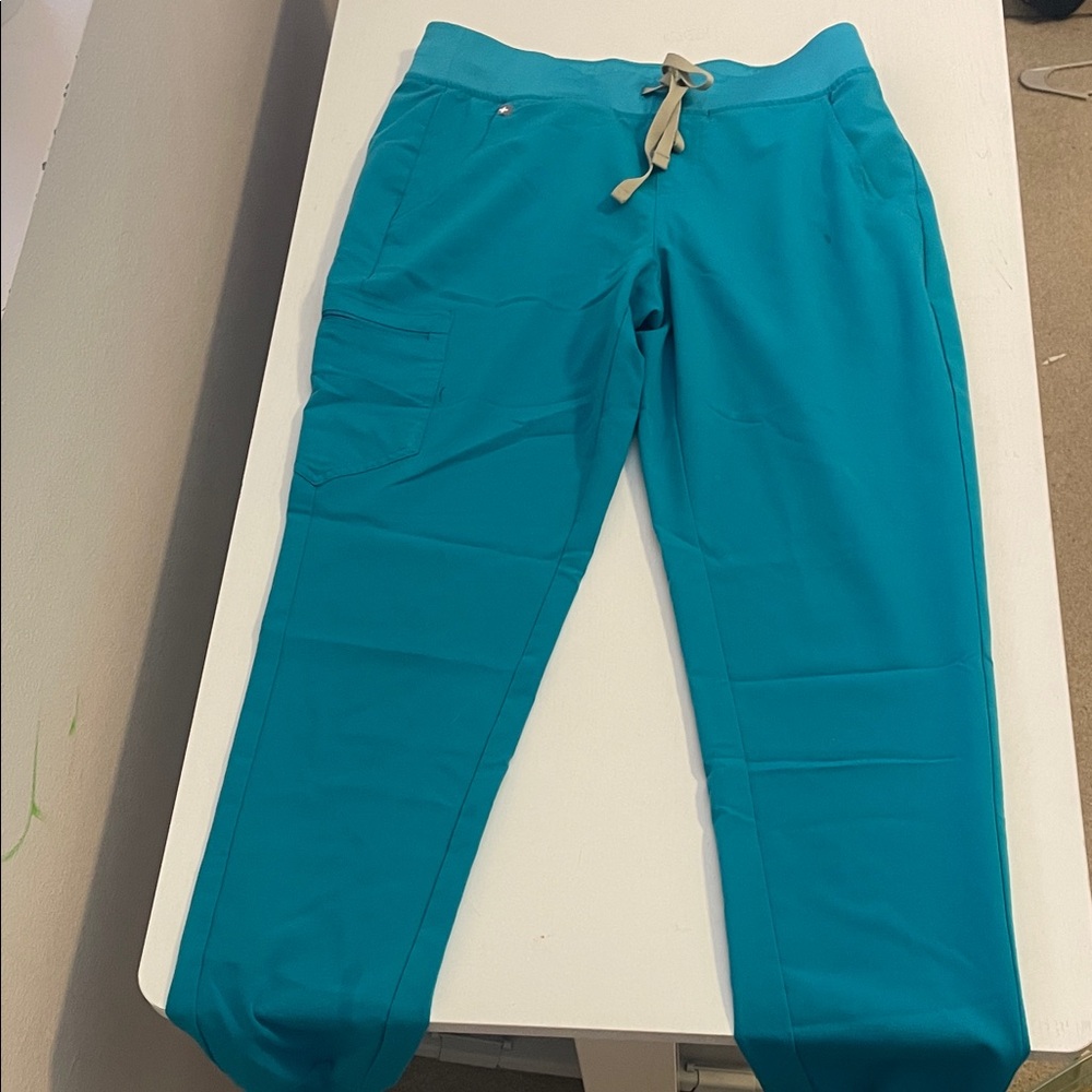 Figs Men's Vibrant Teal Cargo Pants